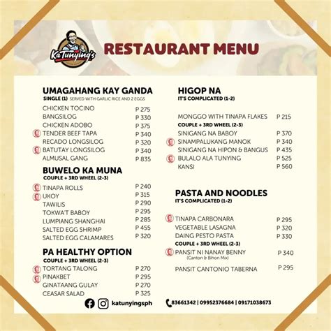 Beef Menu l Ka Tunying's.